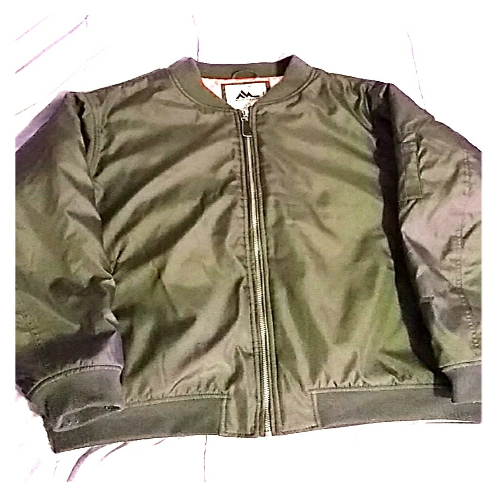 Olive green bomber